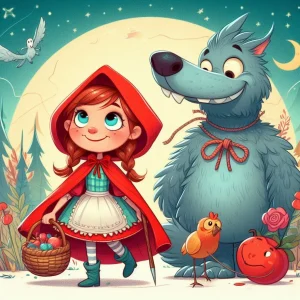 " little Red riding hood captions "