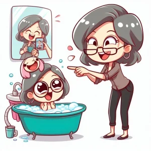"Cute Mother& Daughter Photo"