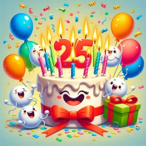 " Hilarious 25th Birthday Puns"