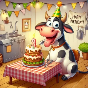 " Hilarious Cow Birthday Puns"