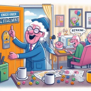 " Knock Knock Retirement Jokes"